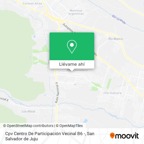 Mapa de Cpv Centro De Participación Vecinal B6 -