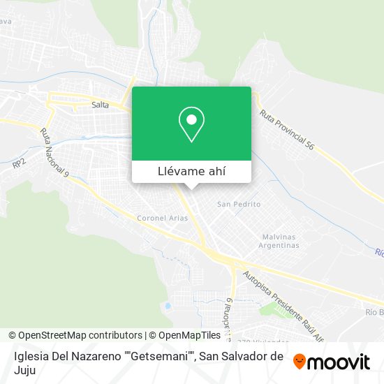 Mapa de Iglesia Del Nazareno ""Getsemani""