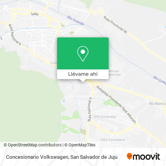 Mapa de Concesionario Volkswagen