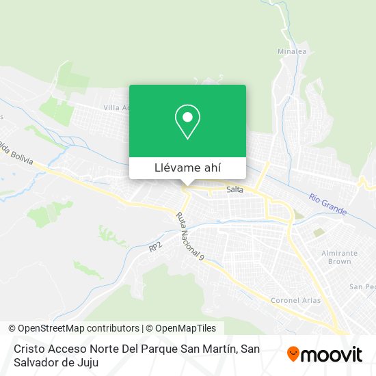 Mapa de Cristo Acceso Norte Del Parque San Martín