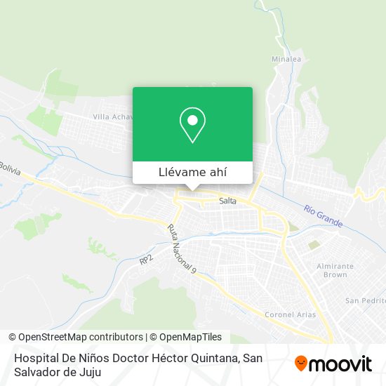 Mapa de Hospital De Niños Doctor Héctor Quintana