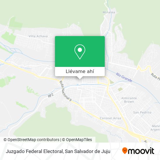 Mapa de Juzgado Federal Electoral