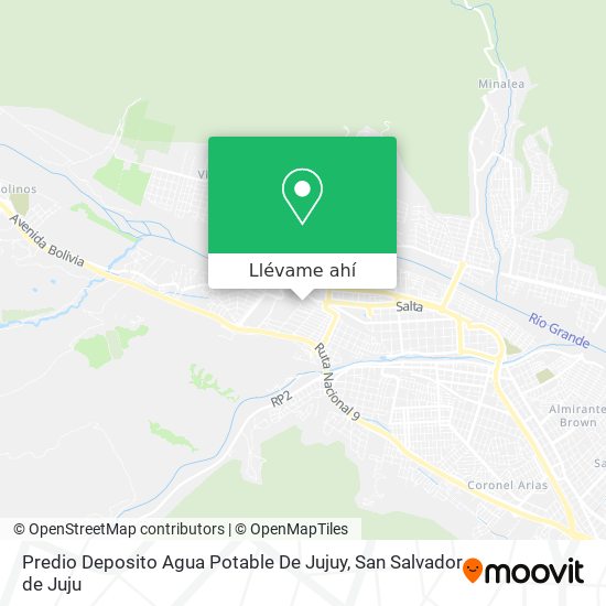 Mapa de Predio Deposito Agua Potable De Jujuy