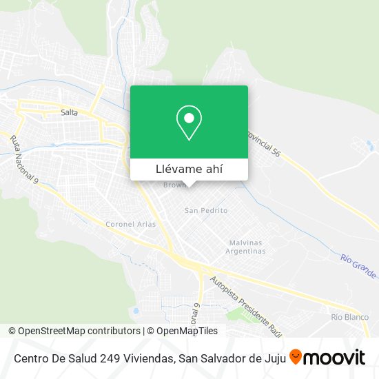 Mapa de Centro De Salud 249 Viviendas