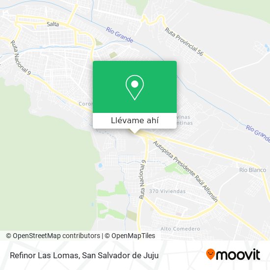 Mapa de Refinor Las Lomas