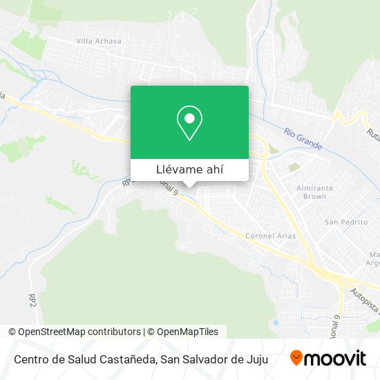 Mapa de Centro de Salud Castañeda