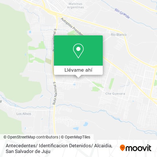 Mapa de Antecedentes/ Identificacion Detenidos/ Alcaidia