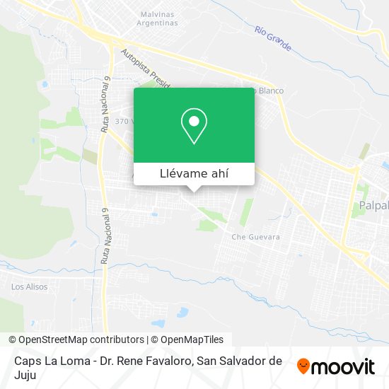 Mapa de Caps La Loma - Dr. Rene Favaloro