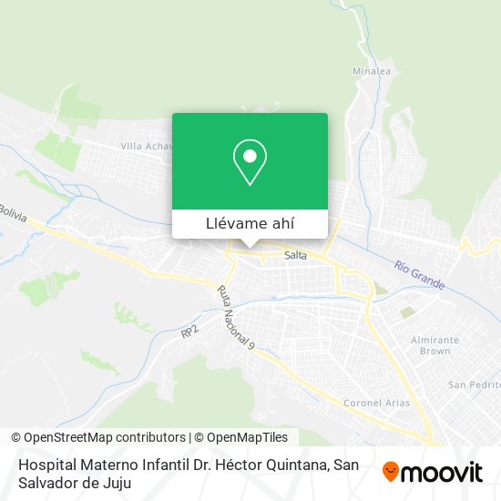 Mapa de Hospital Materno Infantil Dr. Héctor Quintana