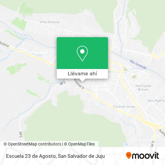 Mapa de Escuela 23 de Agosto