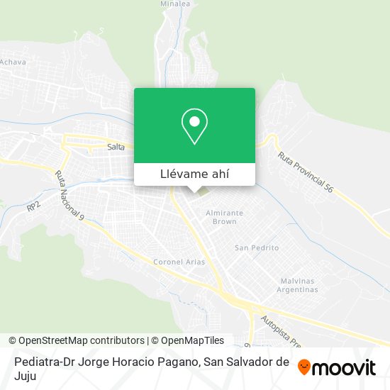 Mapa de Pediatra-Dr Jorge Horacio Pagano