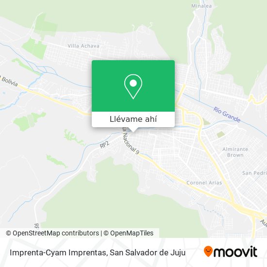 Mapa de Imprenta-Cyam Imprentas