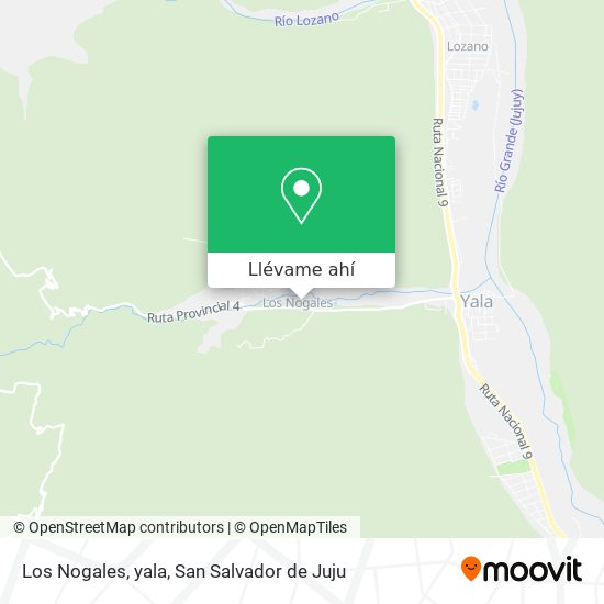 Mapa de Los Nogales, yala