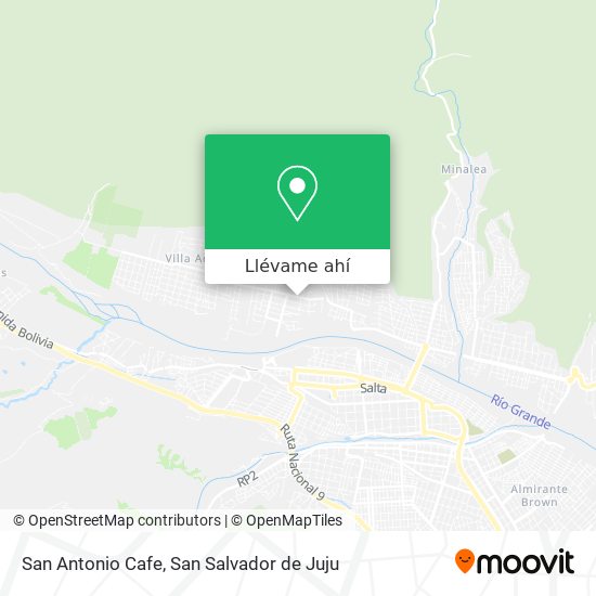 Mapa de San Antonio Cafe