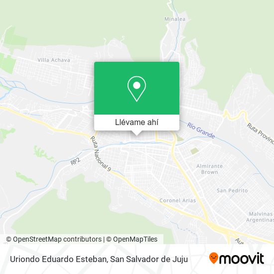 Mapa de Uriondo Eduardo Esteban