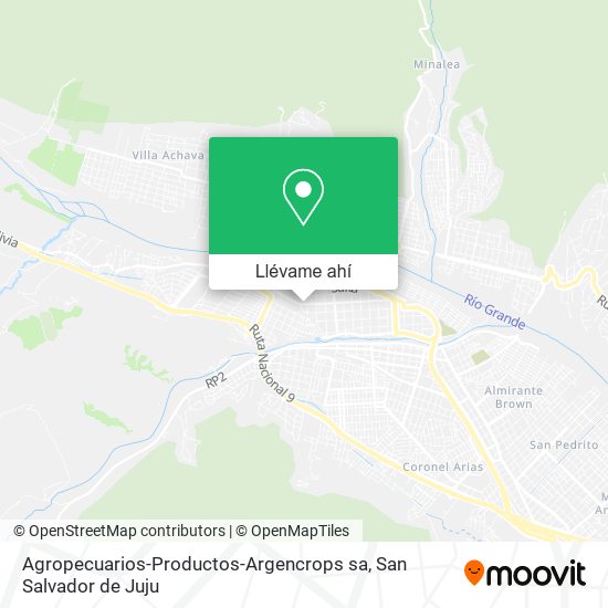 Mapa de Agropecuarios-Productos-Argencrops sa