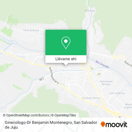 Mapa de Ginecologo-Dr Benjamin Montenegro