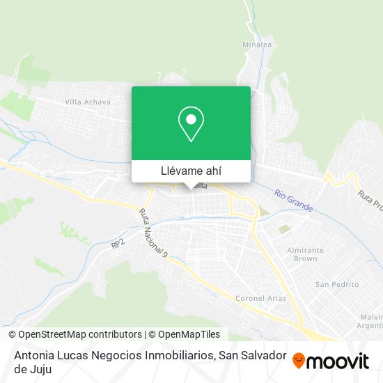 Mapa de Antonia Lucas Negocios Inmobiliarios