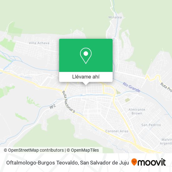 Mapa de Oftalmologo-Burgos Teovaldo