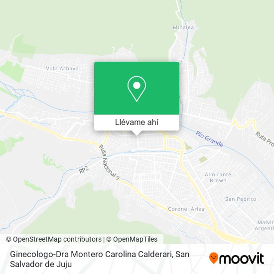Mapa de Ginecologo-Dra Montero Carolina Calderari