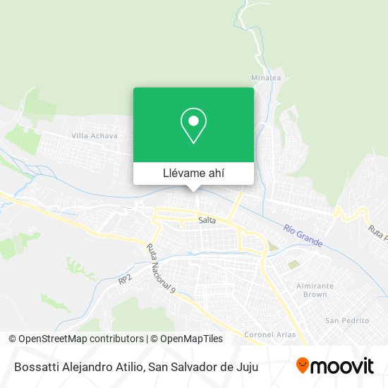 Mapa de Bossatti Alejandro Atilio