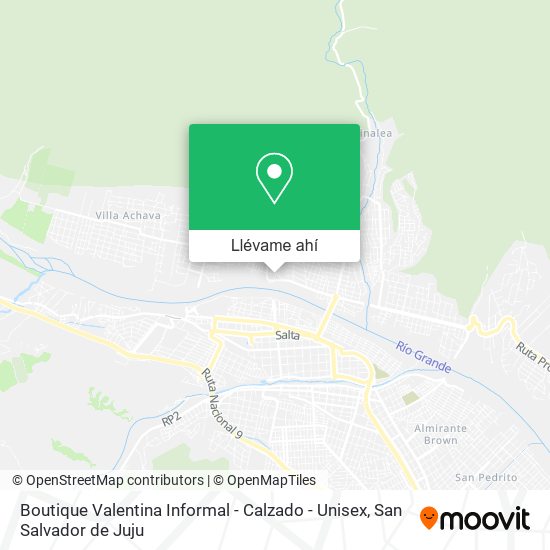 Mapa de Boutique Valentina Informal - Calzado - Unisex