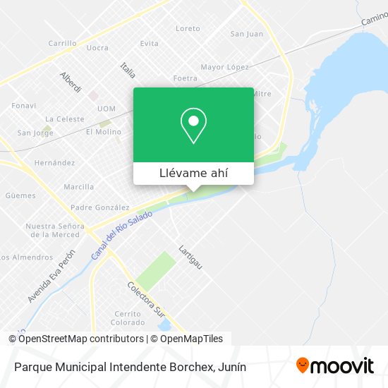 Mapa de Parque Municipal Intendente Borchex