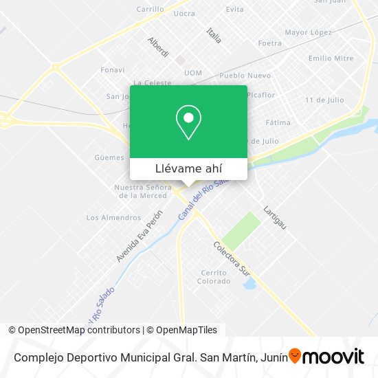 Mapa de Complejo Deportivo Municipal Gral. San Martín