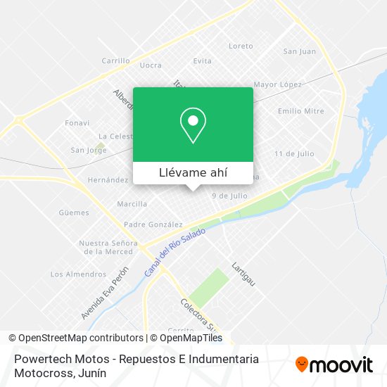 Mapa de Powertech Motos - Repuestos E Indumentaria Motocross