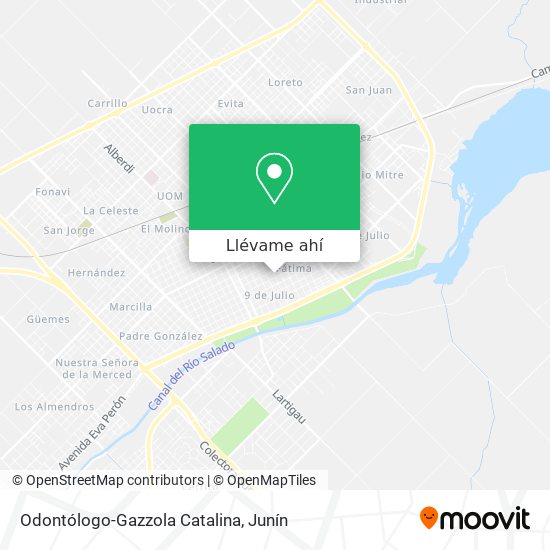 Mapa de Odontólogo-Gazzola Catalina