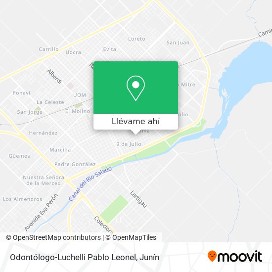 Mapa de Odontólogo-Luchelli Pablo Leonel