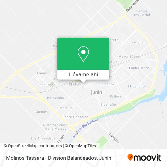 Mapa de Molinos Tassara - Division Balanceados