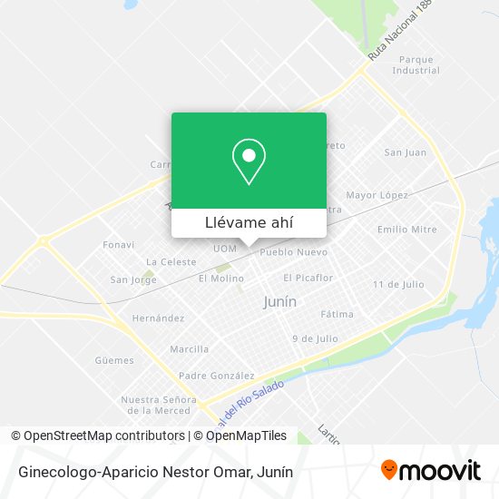 Mapa de Ginecologo-Aparicio Nestor Omar