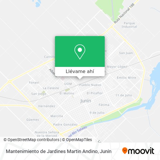 Mapa de Mantenimiento de Jardines Martin Andino