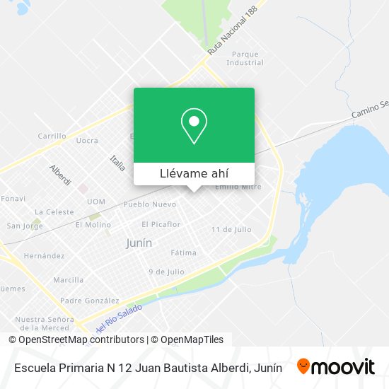 Mapa de Escuela Primaria N 12 Juan Bautista Alberdi