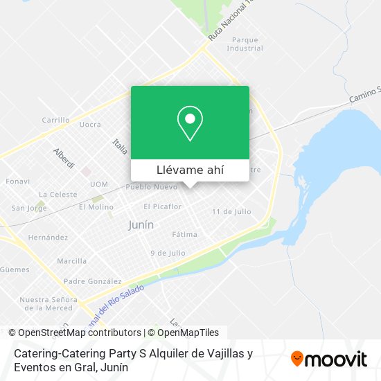 Mapa de Catering-Catering Party S Alquiler de Vajillas y Eventos en Gral