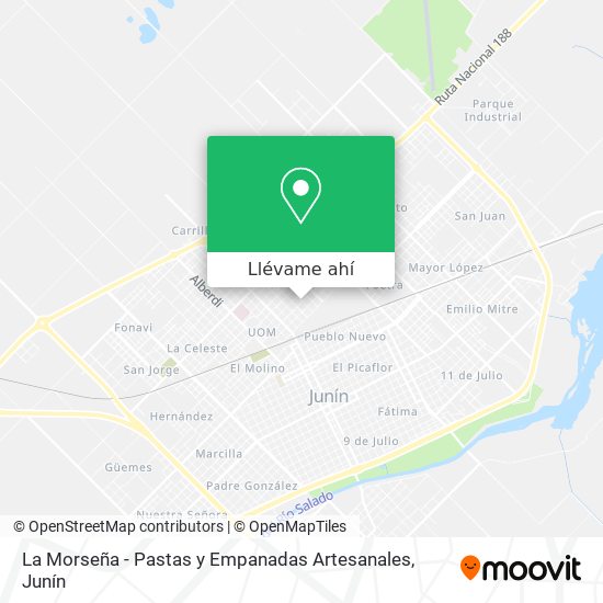 Mapa de La Morseña - Pastas y Empanadas Artesanales