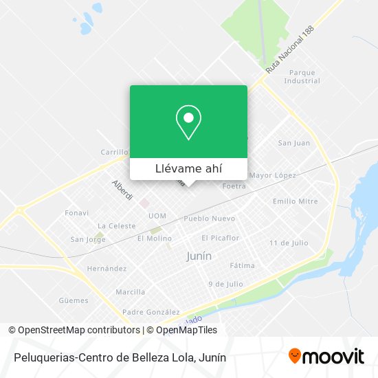 Mapa de Peluquerias-Centro de Belleza Lola