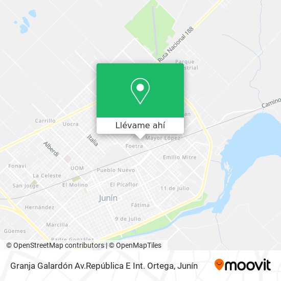 Mapa de Granja Galardón Av.República E Int. Ortega