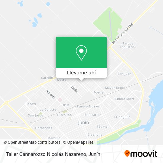 Mapa de Taller Cannarozzo Nicolás Nazareno