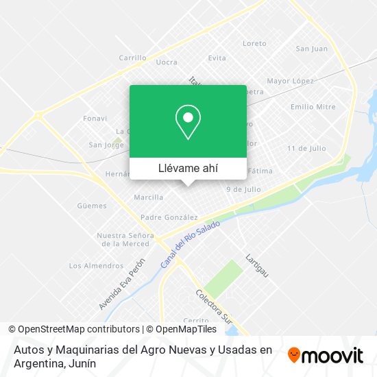 Mapa de Autos y Maquinarias del Agro Nuevas y Usadas en Argentina