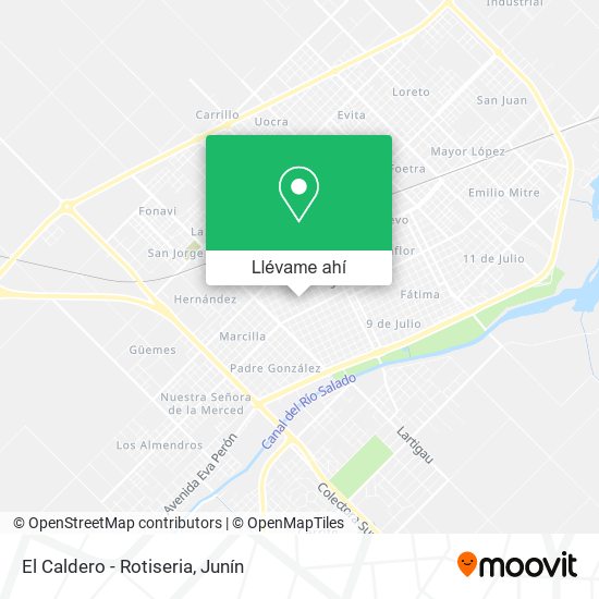 Mapa de El Caldero - Rotiseria