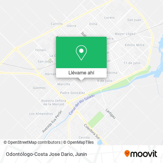 Mapa de Odontólogo-Costa Jose Dario