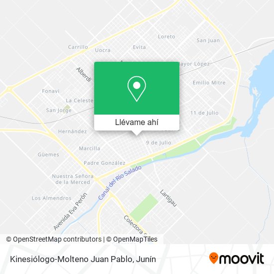 Mapa de Kinesiólogo-Molteno Juan Pablo