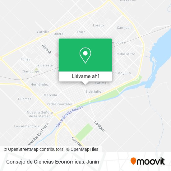 Mapa de Consejo de Ciencias Económicas