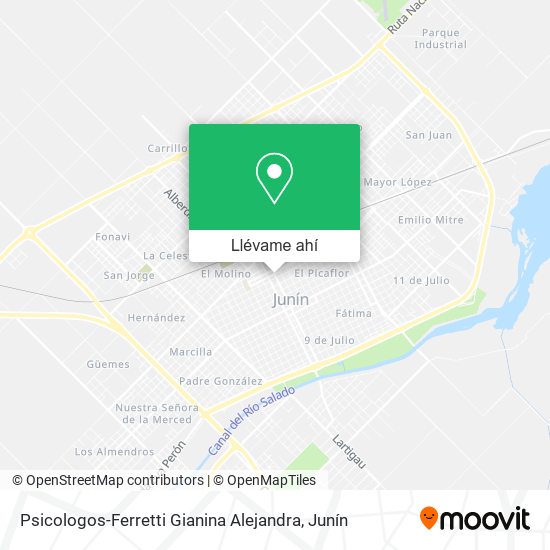 Mapa de Psicologos-Ferretti Gianina Alejandra