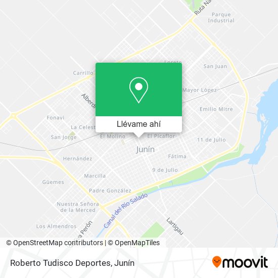Mapa de Roberto Tudisco Deportes