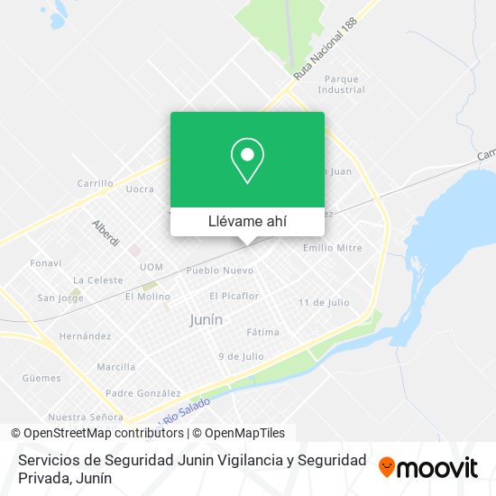 Mapa de Servicios de Seguridad Junin Vigilancia y Seguridad Privada