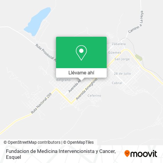 Mapa de Fundacion de Medicina Intervencionista y Cancer