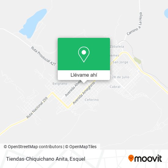 Mapa de Tiendas-Chiquichano Anita